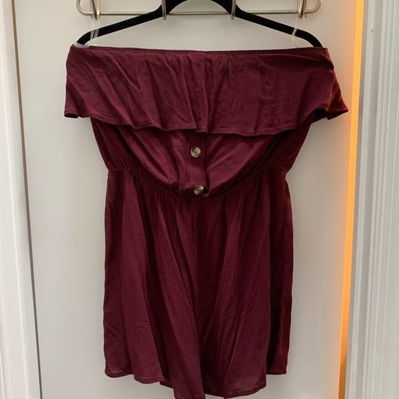 Medium Burgandy Romper - Picture 1 of 1